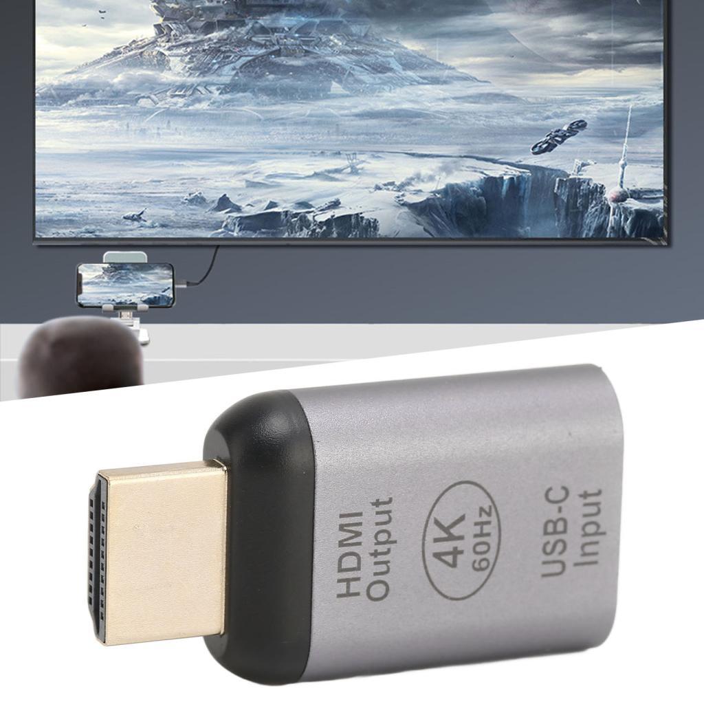 hahao USB C Female 60Hz High Speed Plug and Play to Male Adapter 4K ...