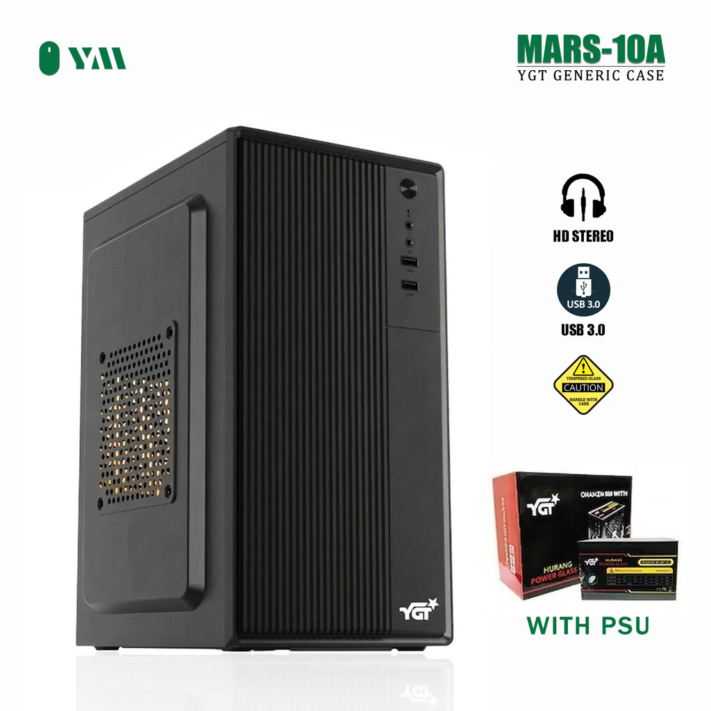 YYM |YGT Mars 10A PC Case with 800W PSU Bundle | Micro ATX/ITX Computer ...