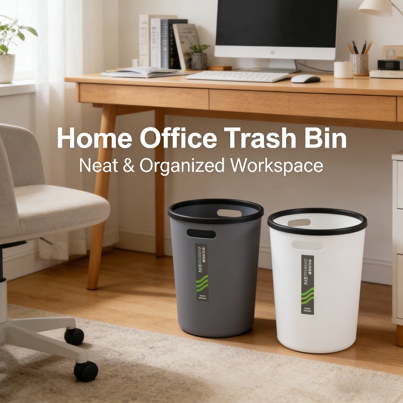 10L Portable Creative Pressure Ring Garbage Can | Plastic Household ...