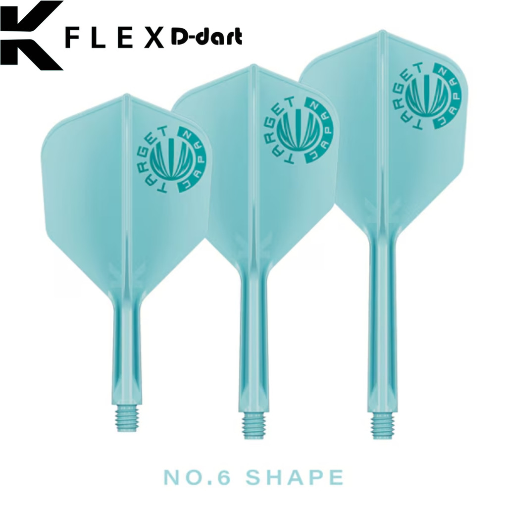 TARGET K FLEX DARTS FLIGHT 【 No.2/No.6】AQUAMARINE Edition K-Flex ...