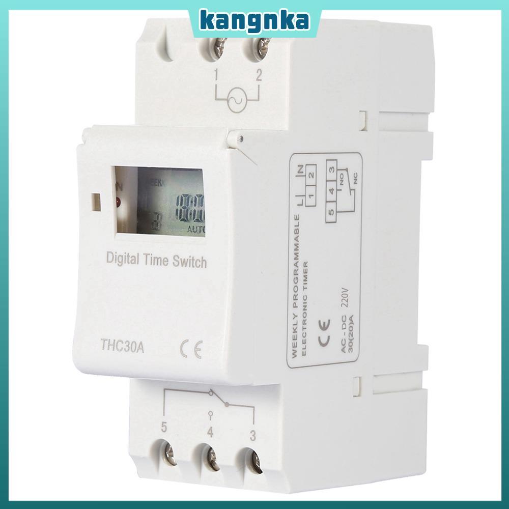 KANGNKA Programmable Digital Timer Switch, THC 30A 220V Electronic Time ...