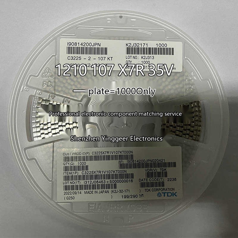 SMD Capacitor 1210 107K 6.3V/35V X7R 3225 100UF One = 1K Whole Reel ...