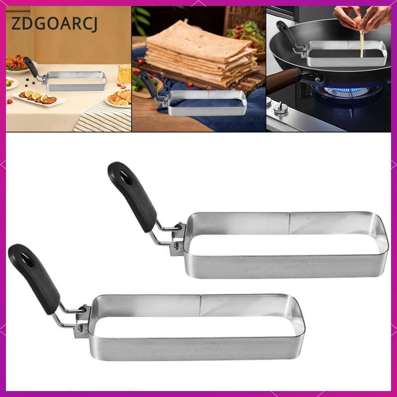 [zdgoarcj] Rectangular Egg Rings Pancake Mould Omelette Frame Stainless ...