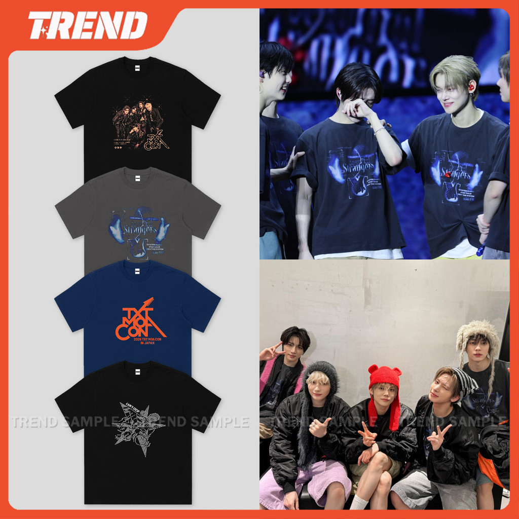 2026 TXT MOA CON Merch Cotton T-shirt Unisex Vintage Plus Size