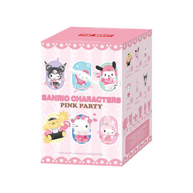 P POPMART Sanrio Family Pink Party Series Figure Mystery Box Gift