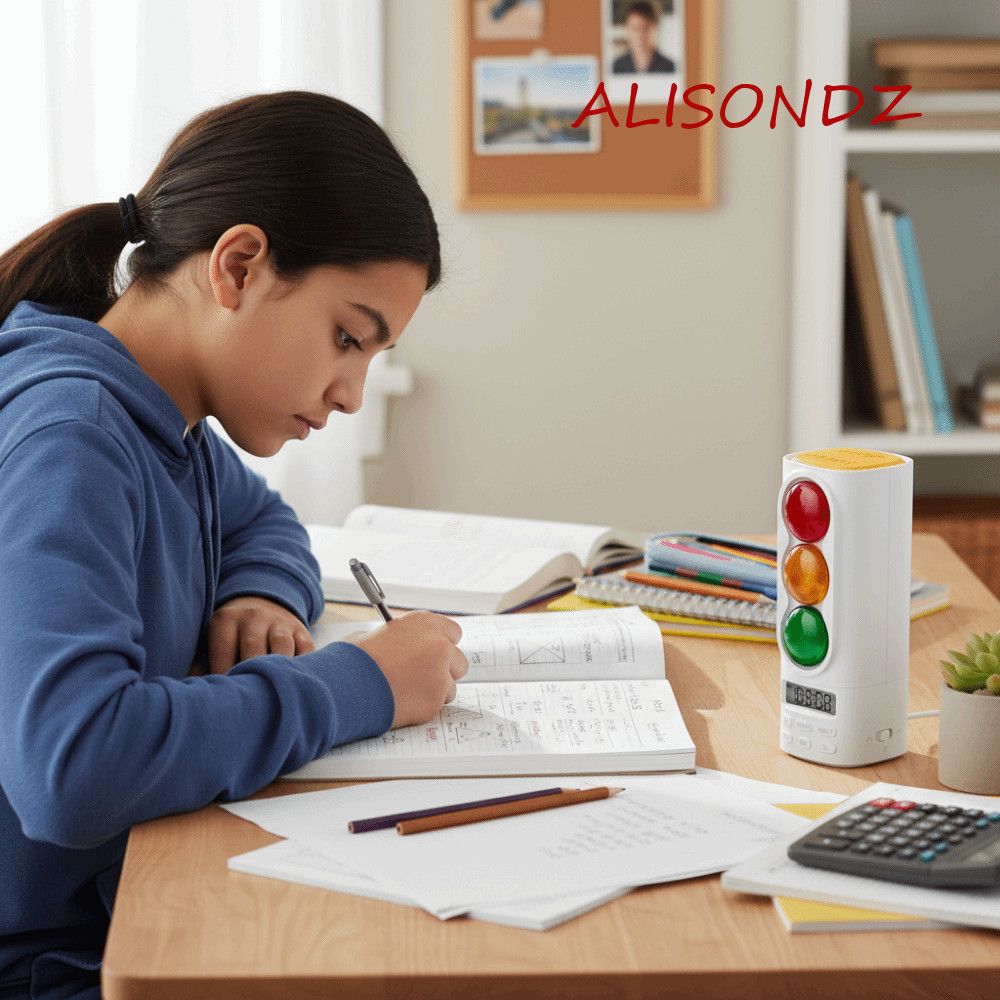 ALISONDZ Visual Traffic Light Timer, Digital Display Portable Student ...
