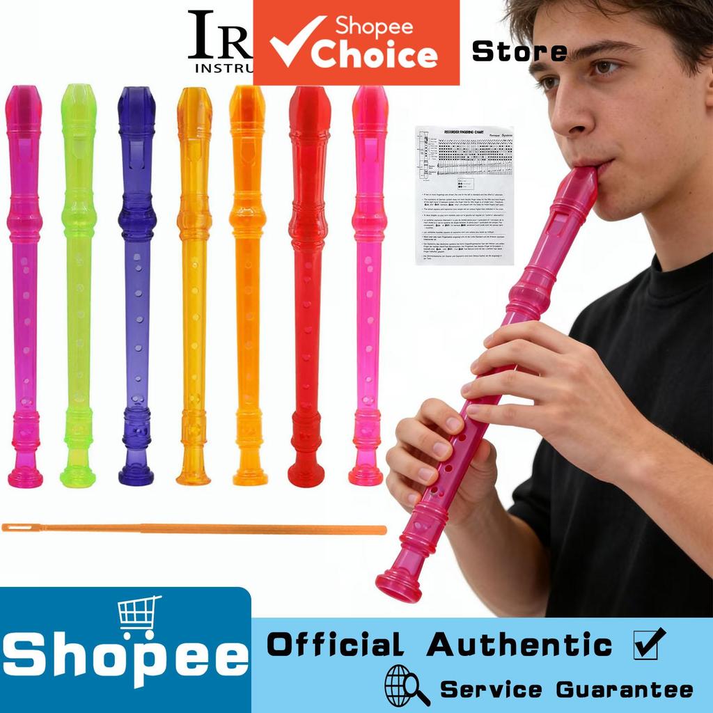 IRIN ABS Flute Clarinet Recorder Removable Soprano Long Flute Rainbow ...