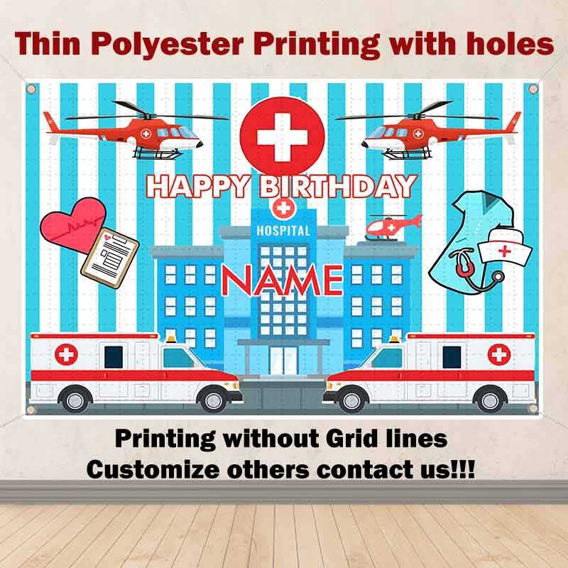 Thin Polyester Hospital Backdrop For Baby Shower Children Kids Boy Girl ...