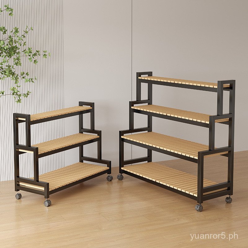 Staircase-style multi-layer storage rack, floor-standing balcony living ...