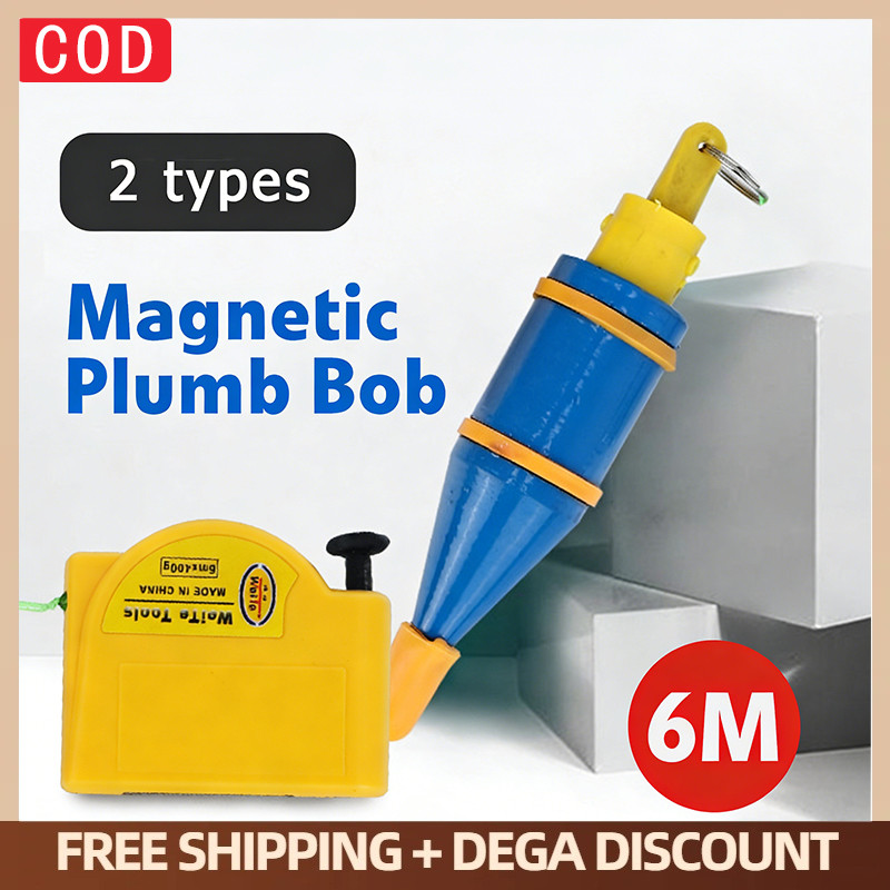 Magnetic Plumb Bob 6M - Super Strong Magnetism Measuring Tool with ...