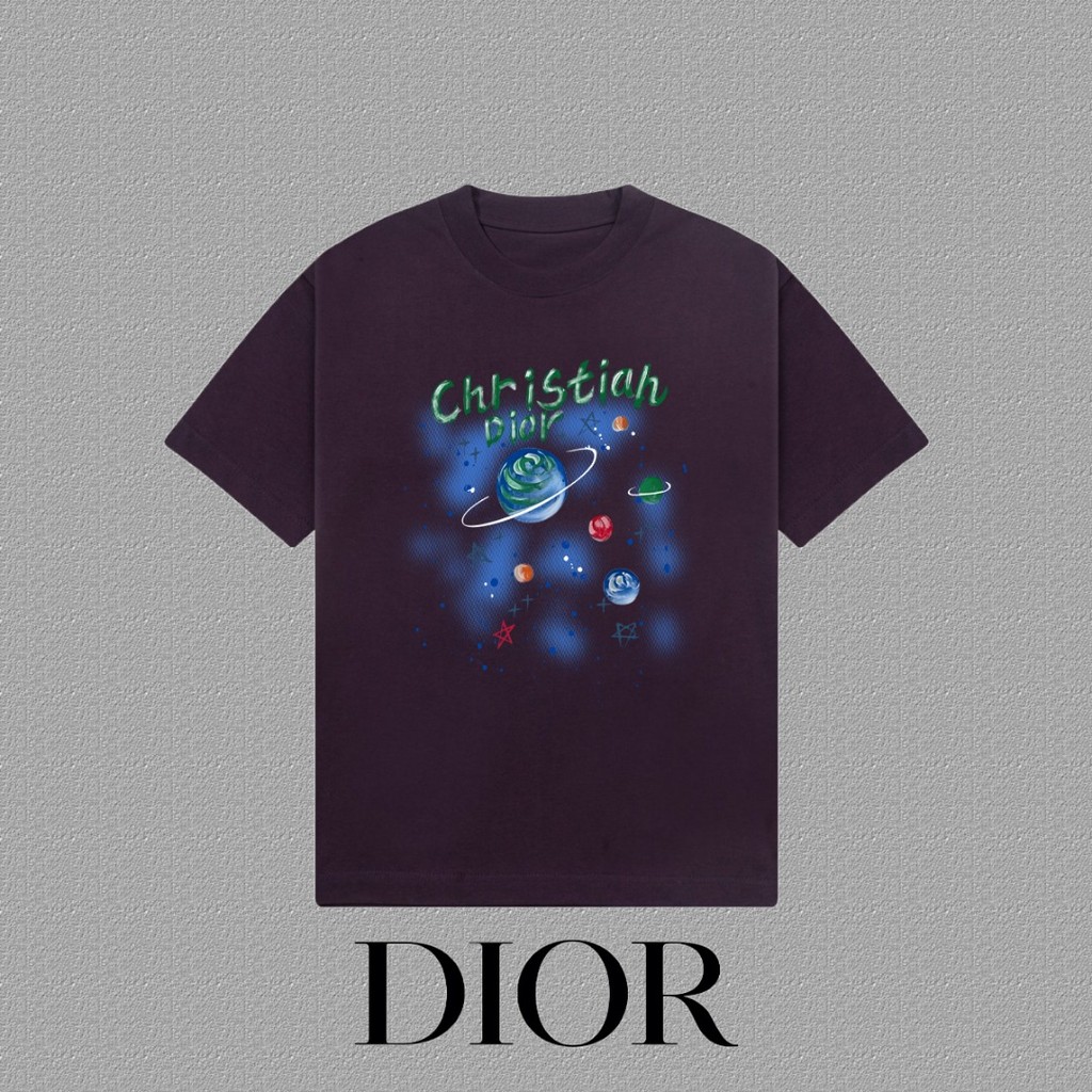 Street Style Men T Shirt 2026.2026DIOR Men's and Women's Printed T Shirt Short-sleeve top for ...