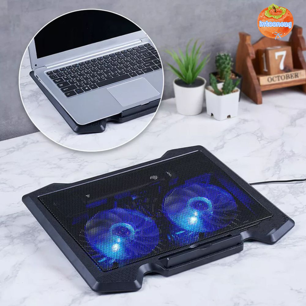 INTOO Laptop Cooling Pad, 13 14 15.6 17 inch LED Light Notebook Cooling ...