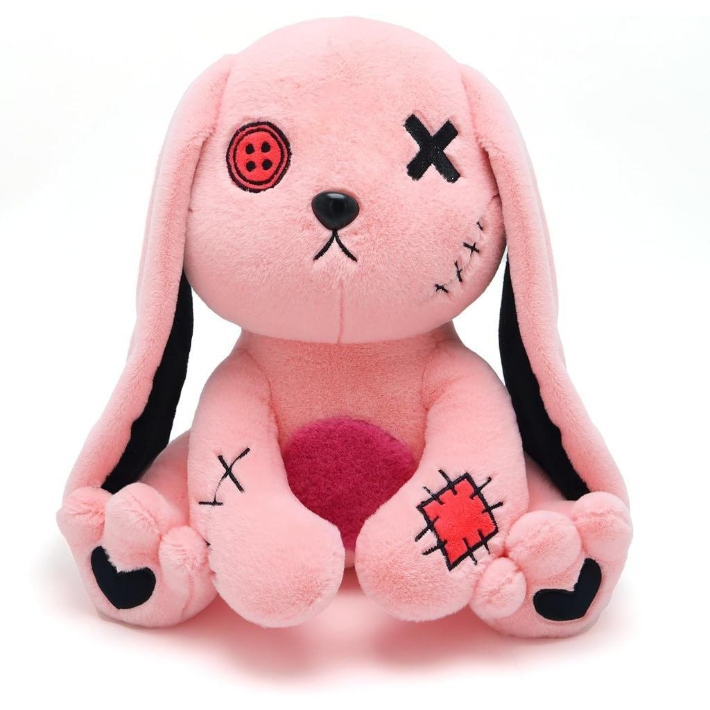 Goth Bunny Plush Rabbit Stuffed Animal Horror Plushies Easter Creepy ...