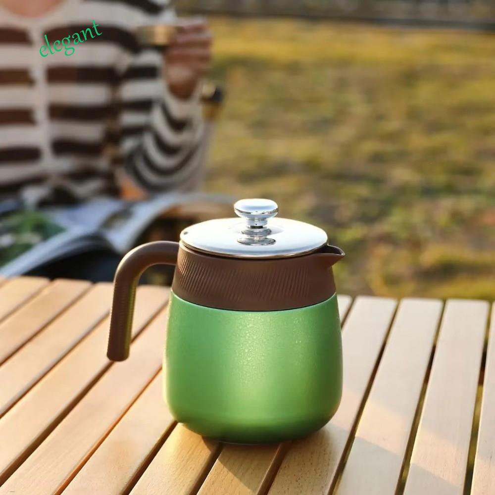 ELEGANT Titanium-Coated Teapot, Stainless Steel Titanium-Coated Liner ...