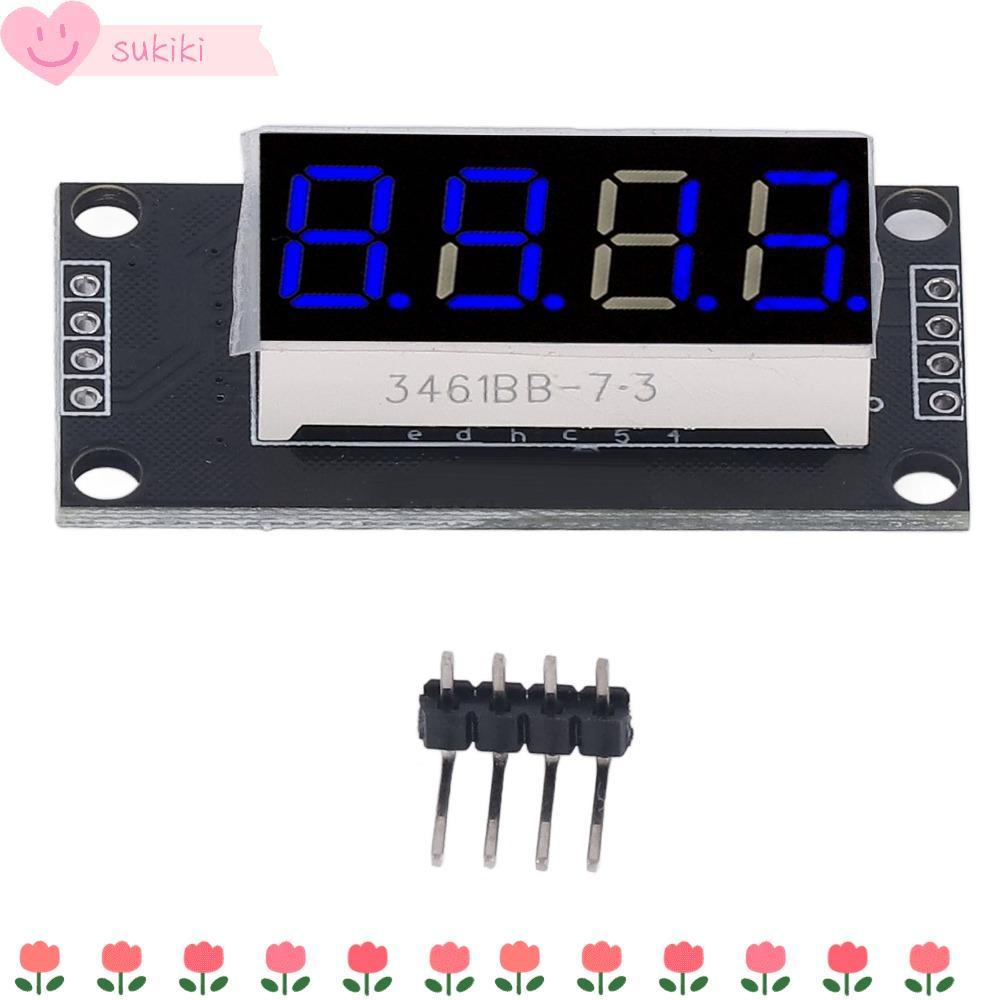 SUKIKI Digital Tube Display Module, 0.36 Inch 4 Digit 7 Segment LED ...