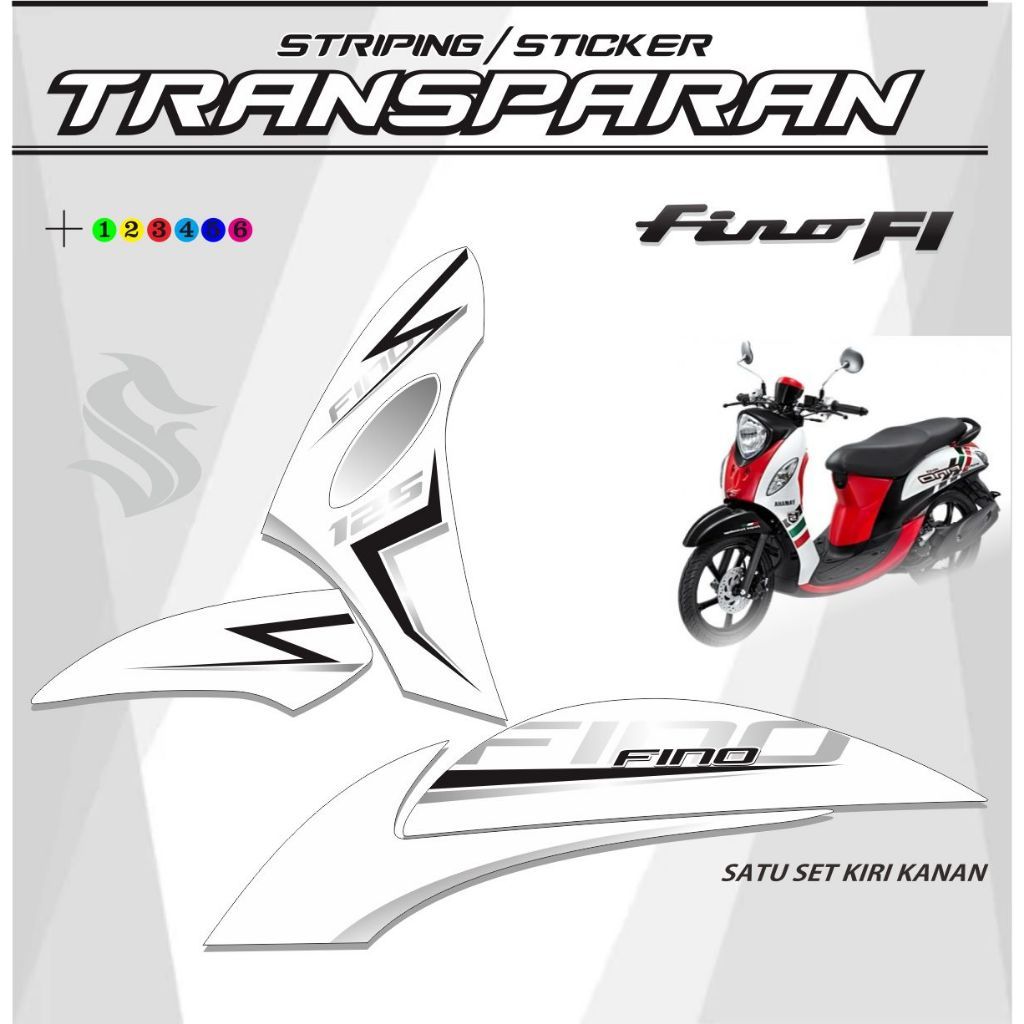 VARIATION OF TRANSPARENT STICKERS NEW UV FINO FI STRIPING STRIPING ...