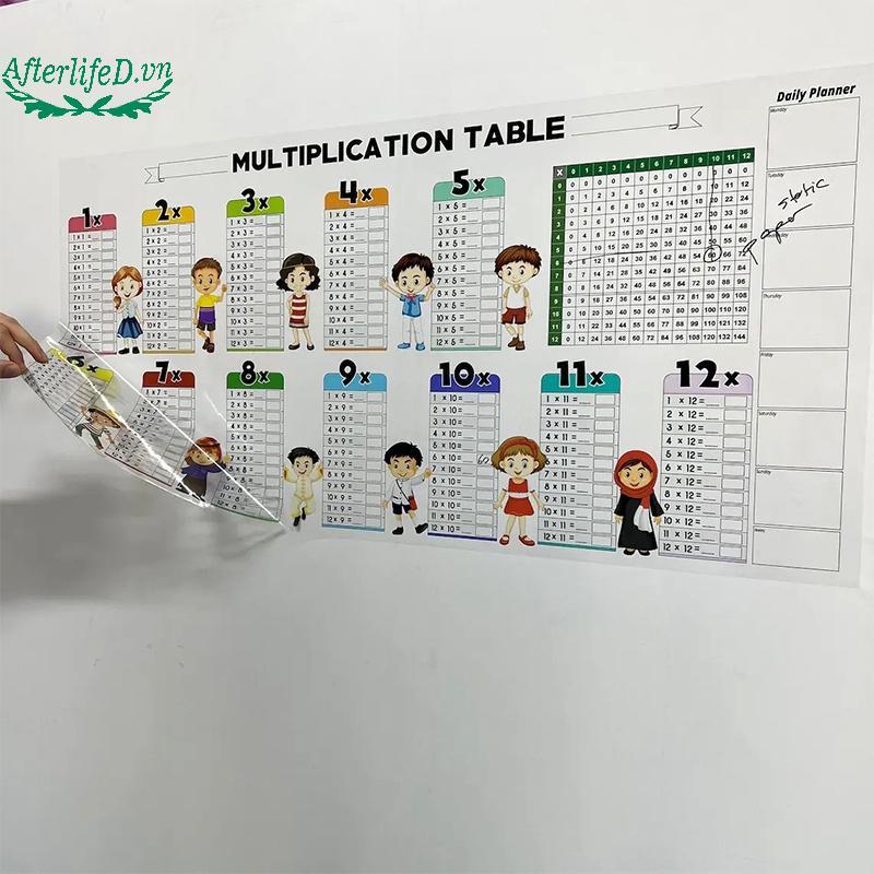 AF Write Erase Color Multiplication Table Times Table Math Practice For ...