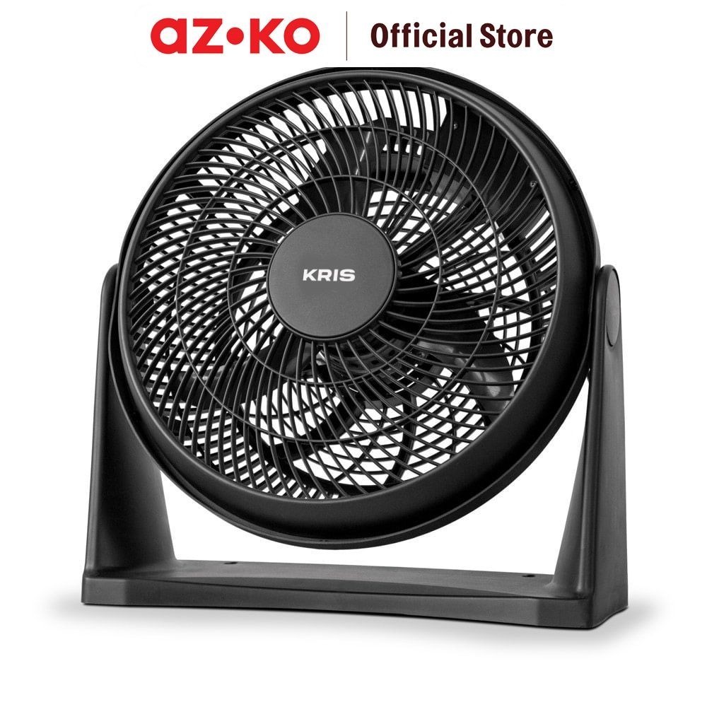 AZKO Kris 12 inch Table Fan 45 Watt - Black Desk Fan Air Conditioner ...