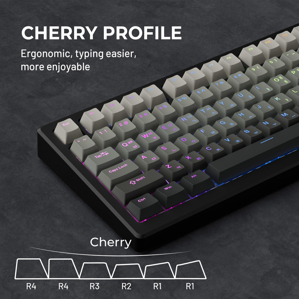 XVX Korean Character Root Keycaps Mechanical Magnetic Switch Keyboard ...