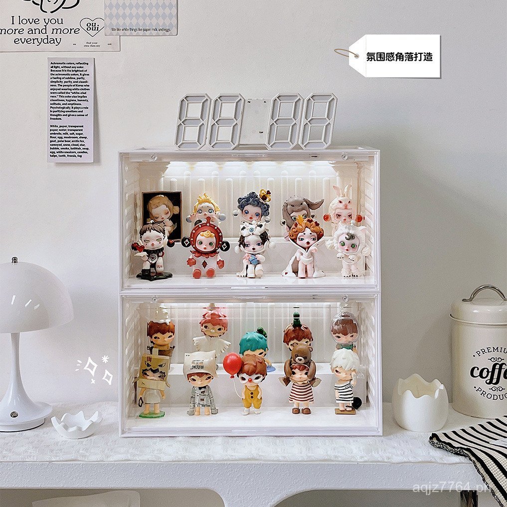 Acrylic container box storage box bubble lamp figure display stand ...