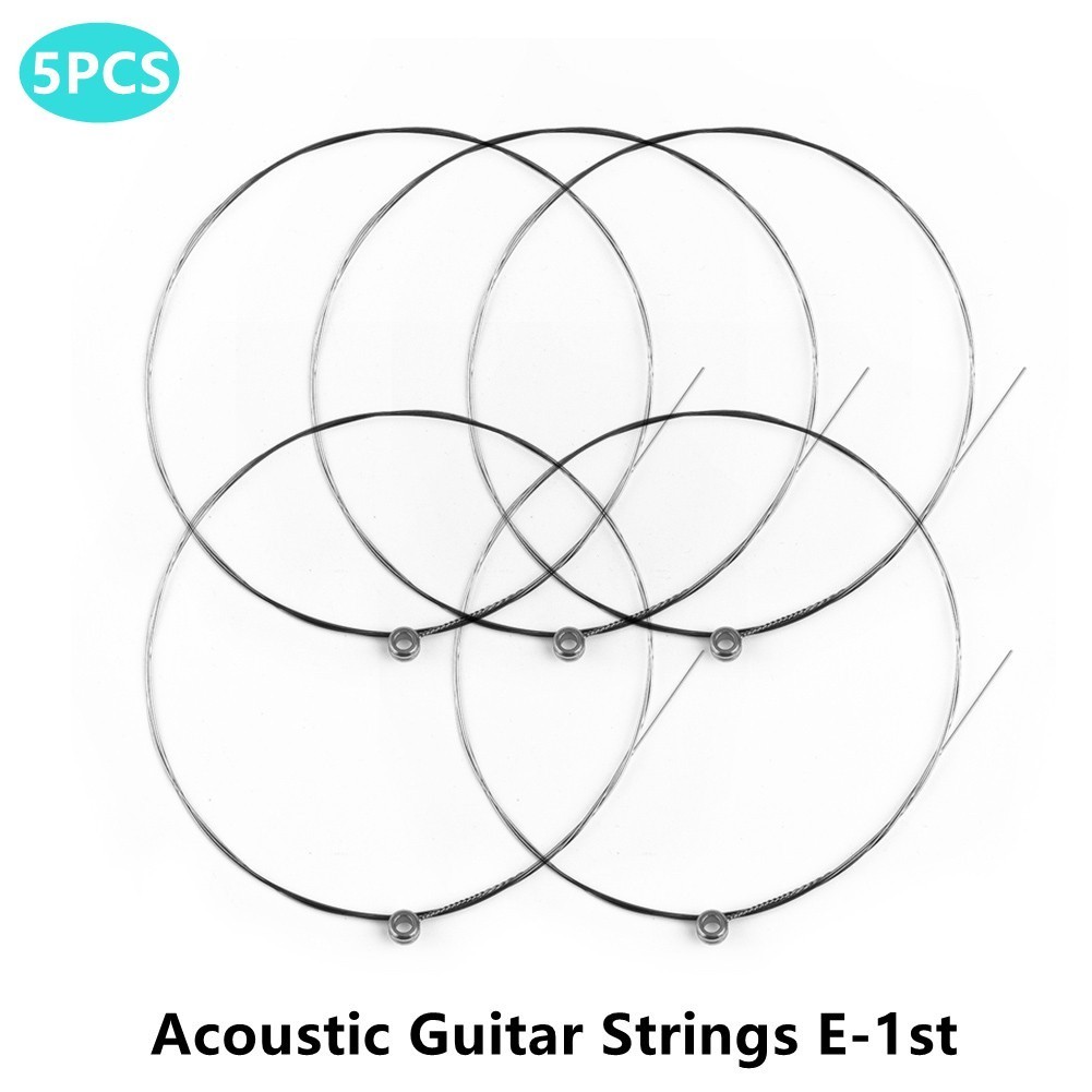 5 pcs Single Guitar Strings Acoustic Guitars Top 1st E Plain Steel ...