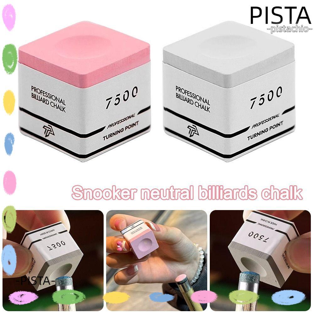 PISTA Snooker Neutral Pool Chalk, Square Non-slip TP7500 Billiard Chalk ...