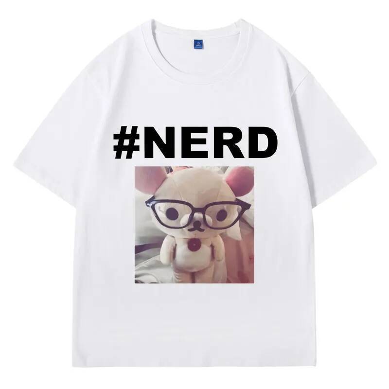 Customizable NERD Rilakkuma Print T Shirt Funny Meme Men Women Clothing ...