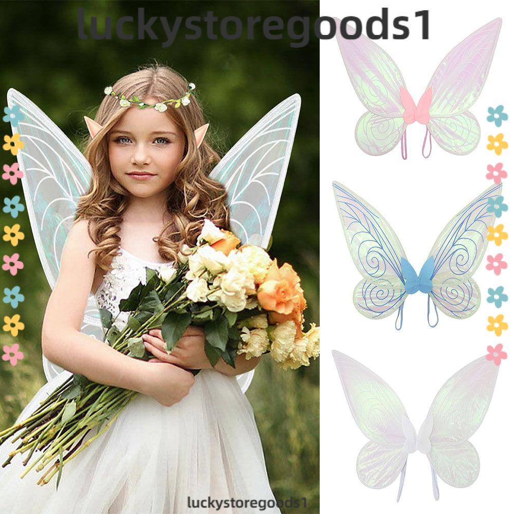 LUCKYSTOREGOODS Fairy Wings for Adults Kids, Sparkling Dress up Angel Wings  for Girls, Halloween Costume Party Favor Butterfly Costume Wings | Shopee  Philippines