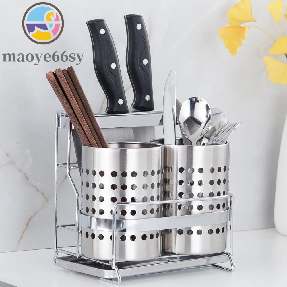 MAOYE66SY Stainless Steel Cutlery Rack, Well-ventilated Drain Cutlery ...