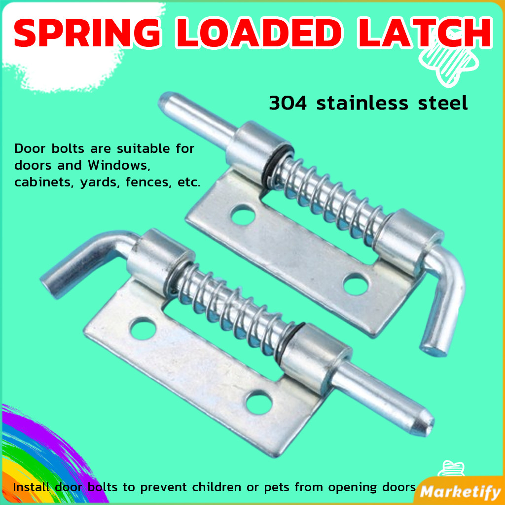 Spring Loaded Latch 304 Stainless Steel Anti-rust Wear-resistant ...