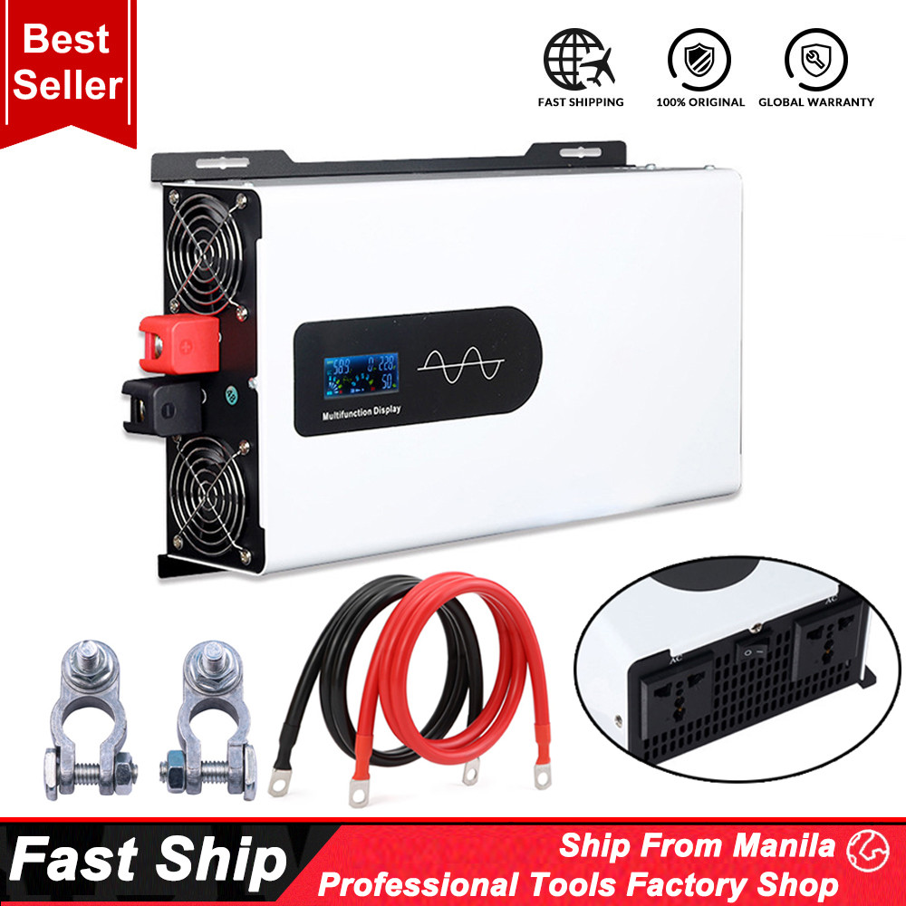 Pure Sine Wave Inverter DC 12/24V To AC 220V Off Grid Inverter Portable ...