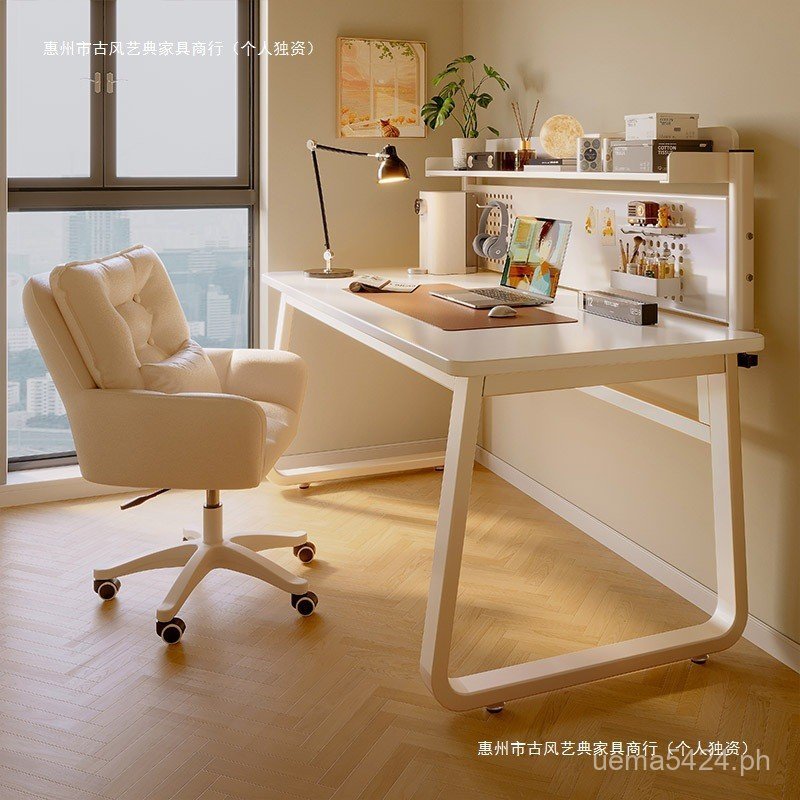 Desktop Study Desk Student Computer Desk Integrated Bookshelf Small ...