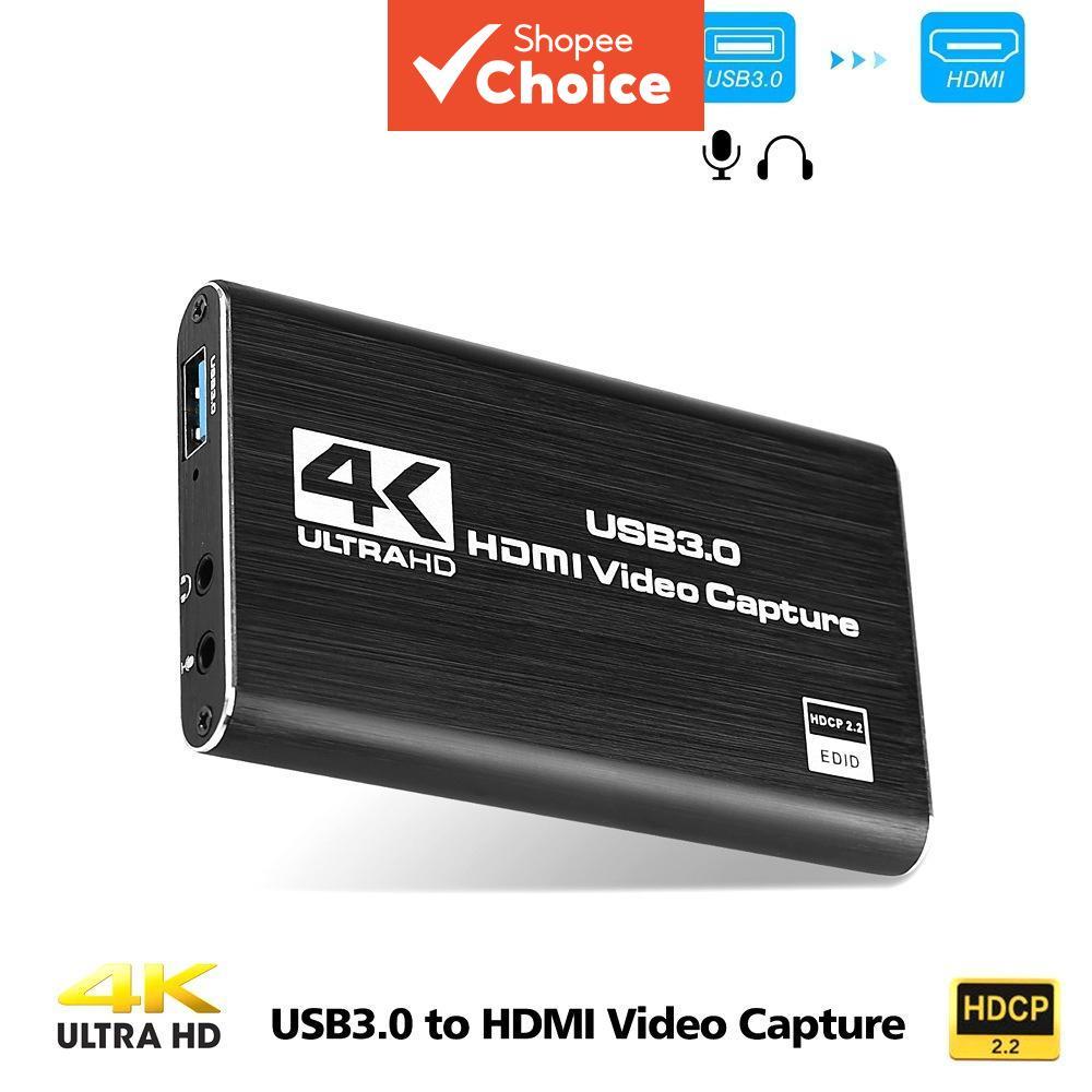4K HDMI to USB 3.0 Video Capture Card 1080P 60FPS Game Recording for ...