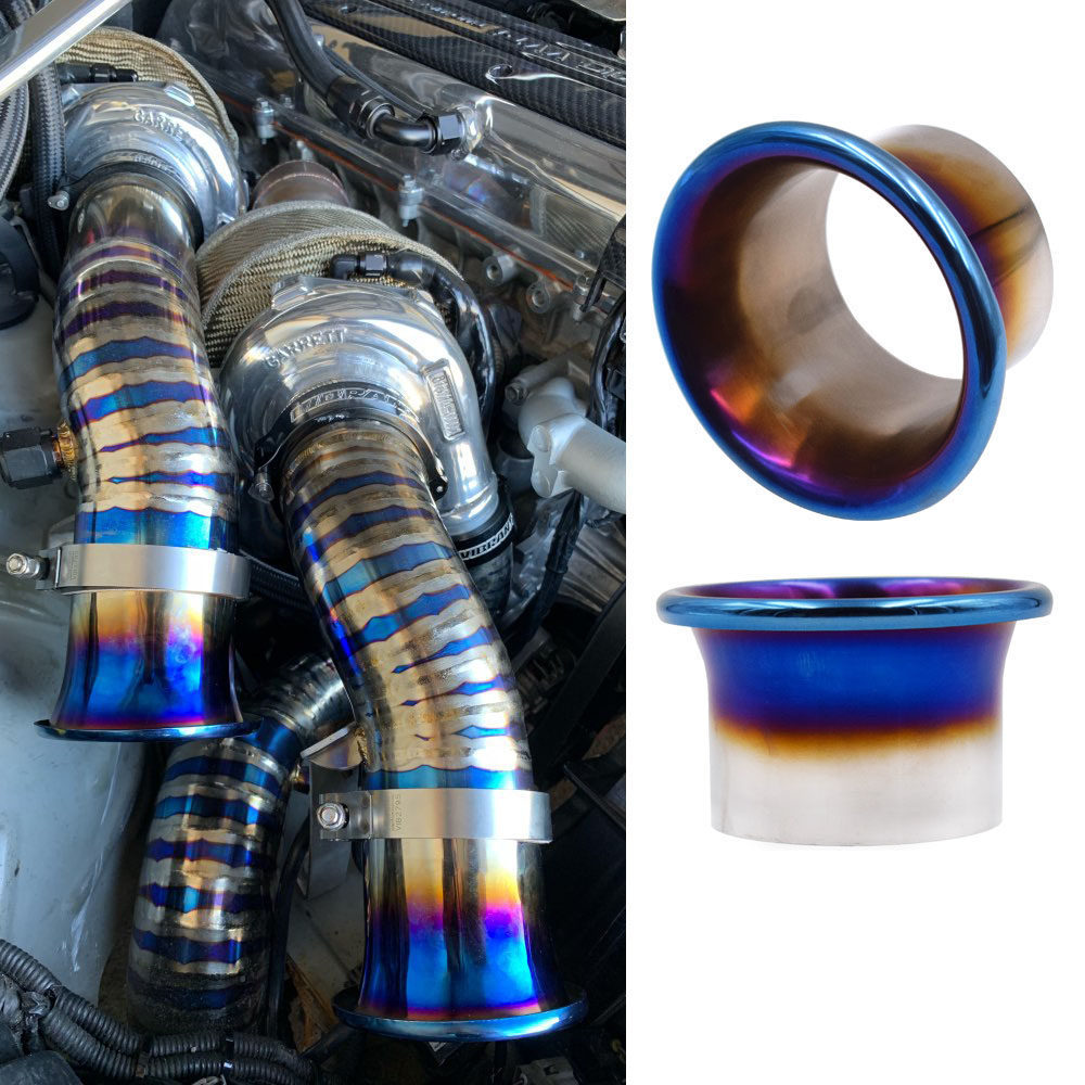 Taizai Style Roasted Blue Car Turbo Stainless Steel Air Inlet Modified ...