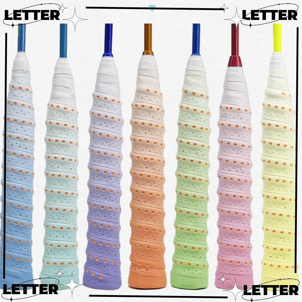 LETTER Badminton Racket Handle Belt, Two-tone Non-slip Badminton Racket ...
