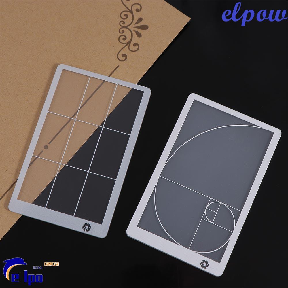 PIXELPOWER Viewfinder Ruler, Transparent Drawing Golden Ratio Ruler ...