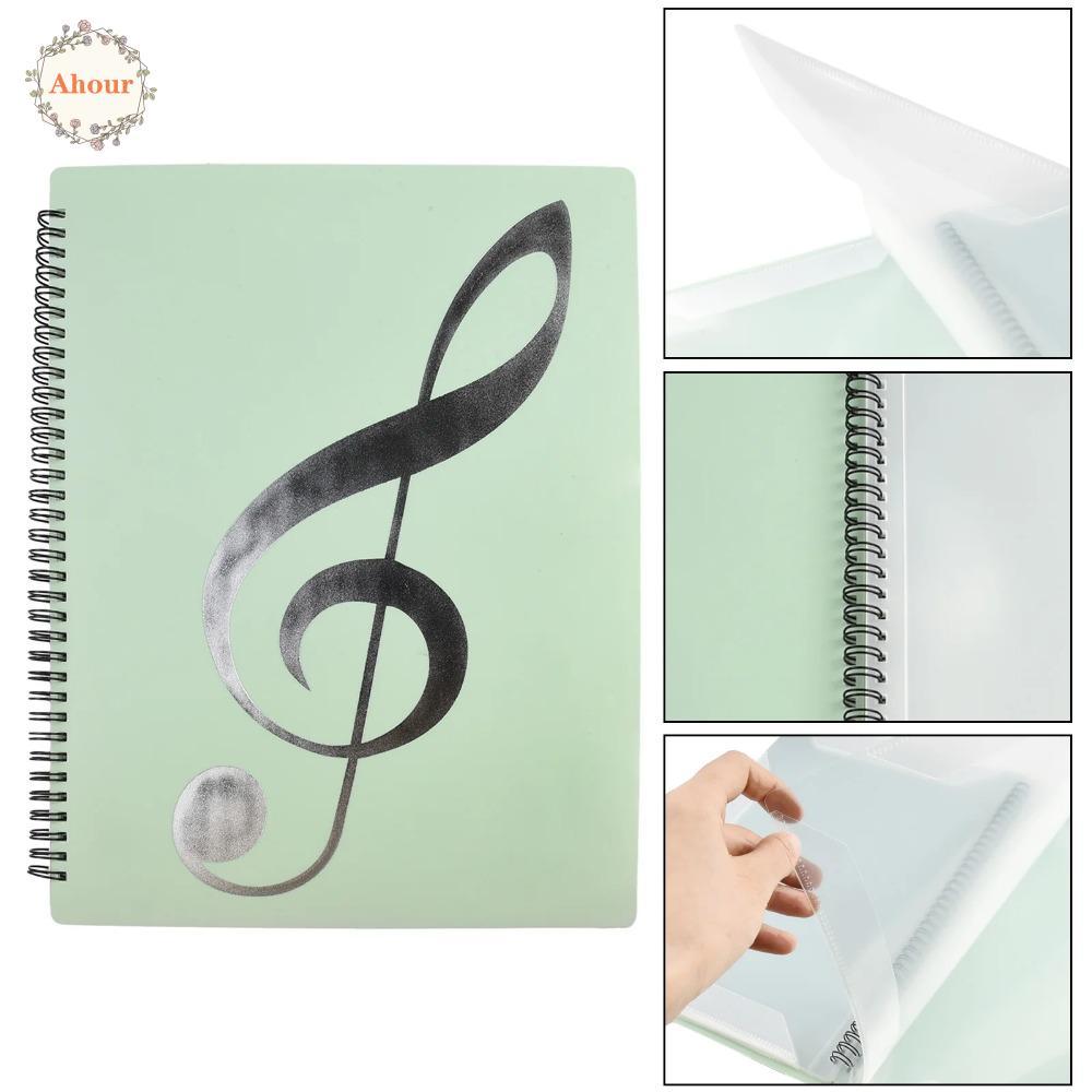 AHOUR Multi-layer Music Score Folder, Writable Detachable Piano Music ...
