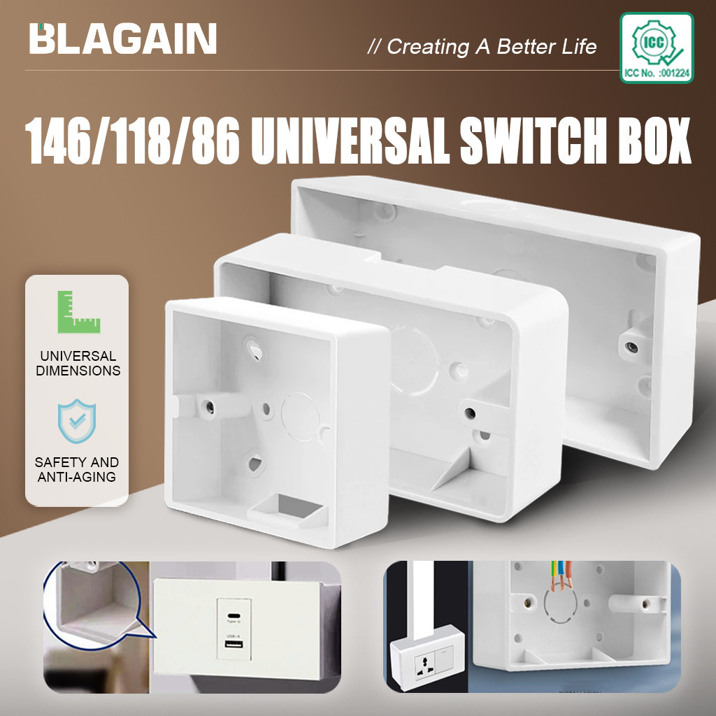 TSurface Electrical Wall Utility Box For Switch Outlet Mounting ...