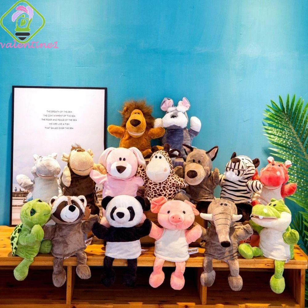 AVALENTINE Animal Hand Puppet Raccoon Early Education Learning Cartoon ...