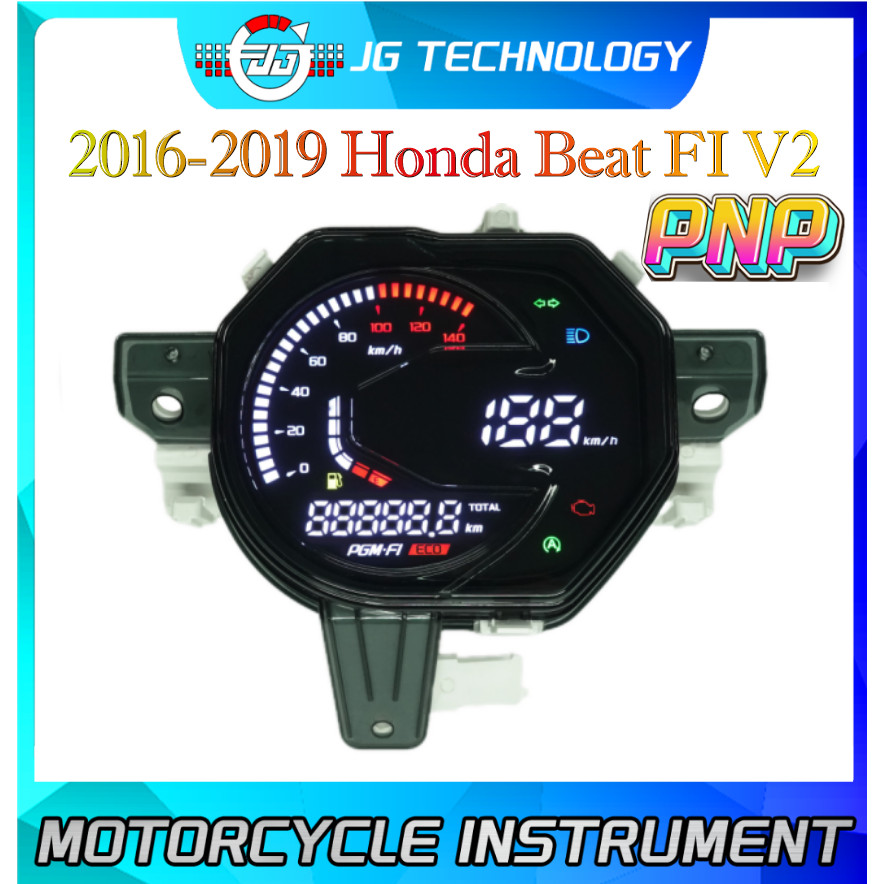 Digital Dashboard Speedometer LED Digital Tachometer for Honda beat v2 ...