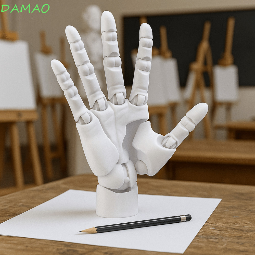 DAMAO Hand Joint Movable Model, Plastic Right Hand Simulation Hand ...