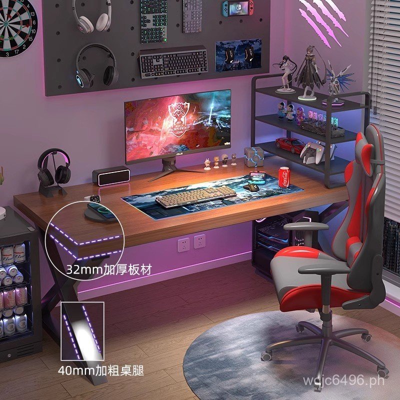 Double Study Desk Bedroom Desktop Student Home Desk Office Desk ...