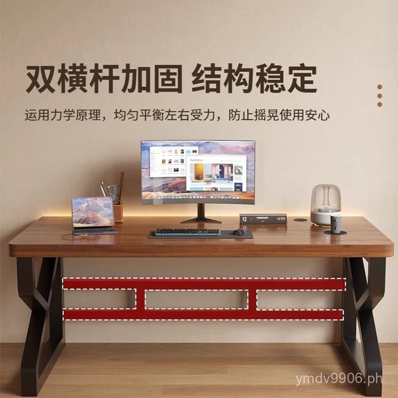 Simple Solid Wood Computer Desk Home Study Desk Bedroom Desktop ...