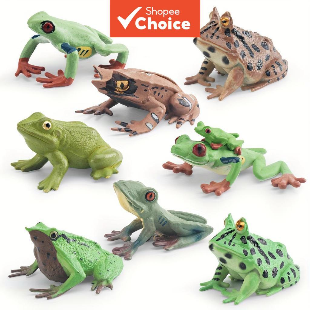 Tree Frog Animal Model, Simulated Triangular Leaf Frog Toy, Realistic ...