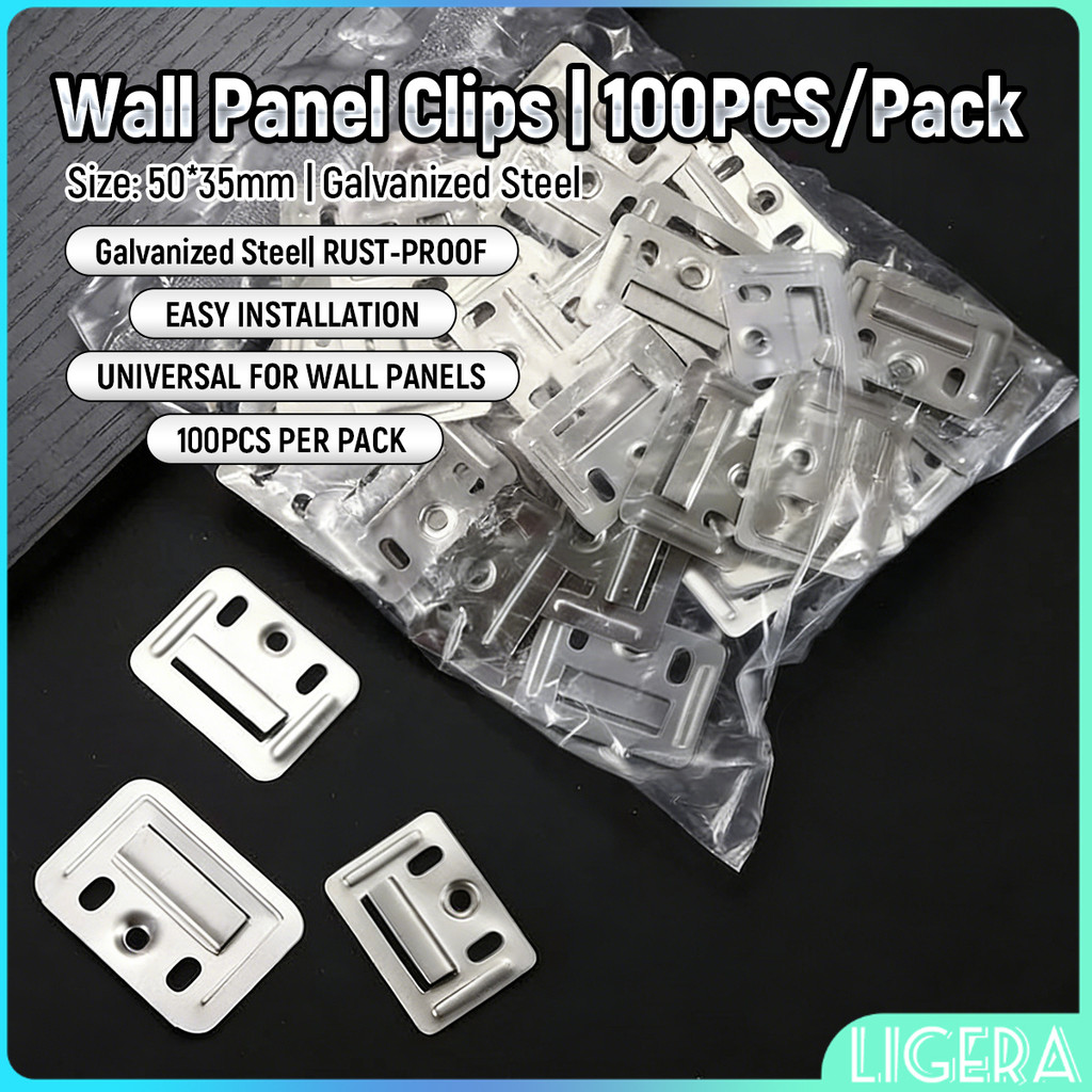 LGR 100Pcs/pack Wall Panel Buckle PVC Wall Mounting Clips Furniture ...