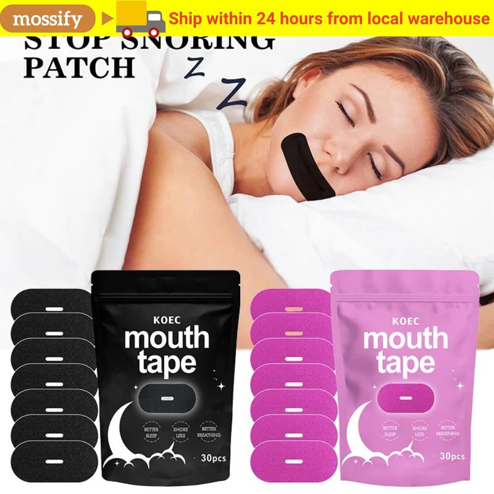 MOSSIFY 30Pcs Mouth Orthosis Tape, Improve Sleeping Gentle Sleep Aid ...
