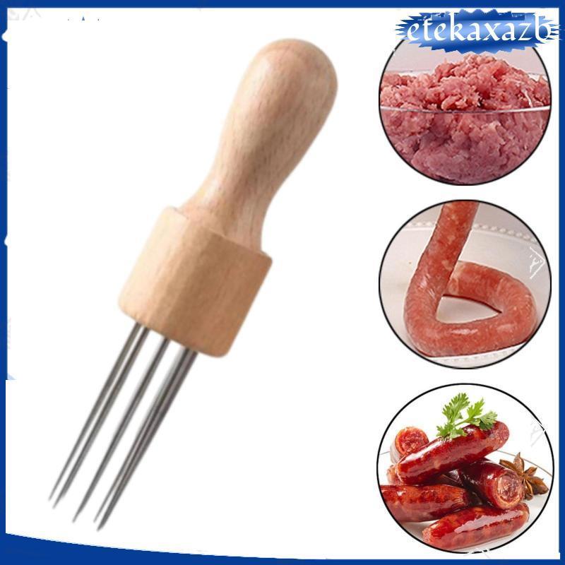 [etekaxazb] Silver Sausage Piercing Pin Stainless Steel Home Sausage ...