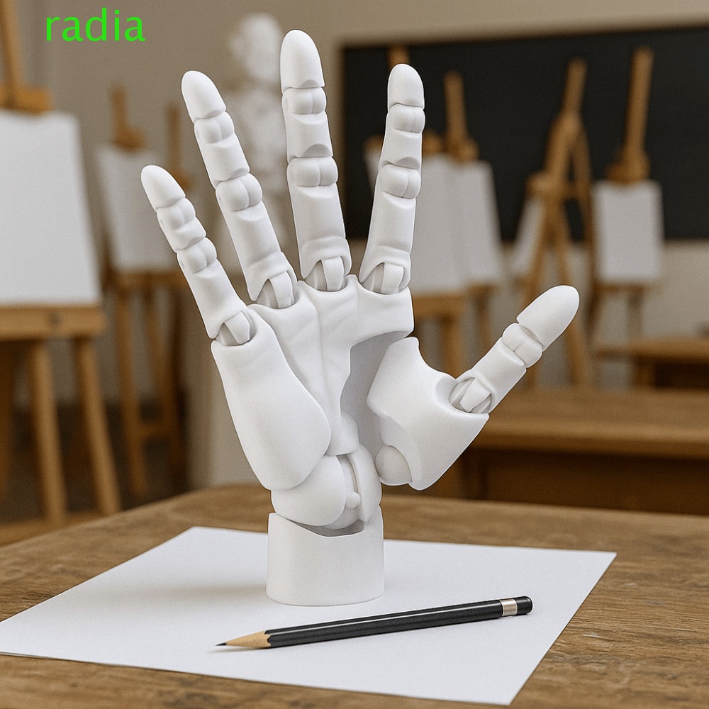 RADIANTZAP Hand Joint Movable Model, Plastic Right Hand Simulation Hand ...