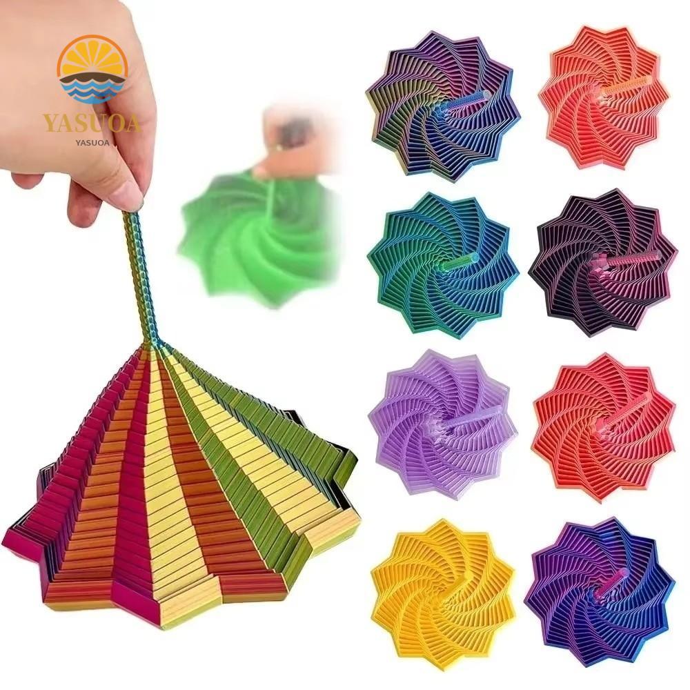 LARGLO Visual Illusion Hexagon, S/M Geometric Design Fractal Fidget ...