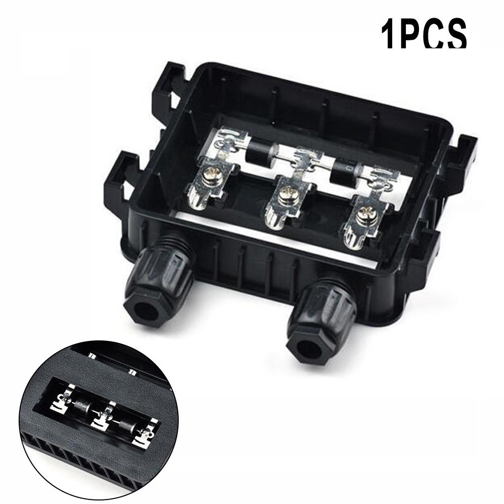 (ONMA) PV Solar Junction Box Junction Box 2 Diodes for Solar Panel 50W ...